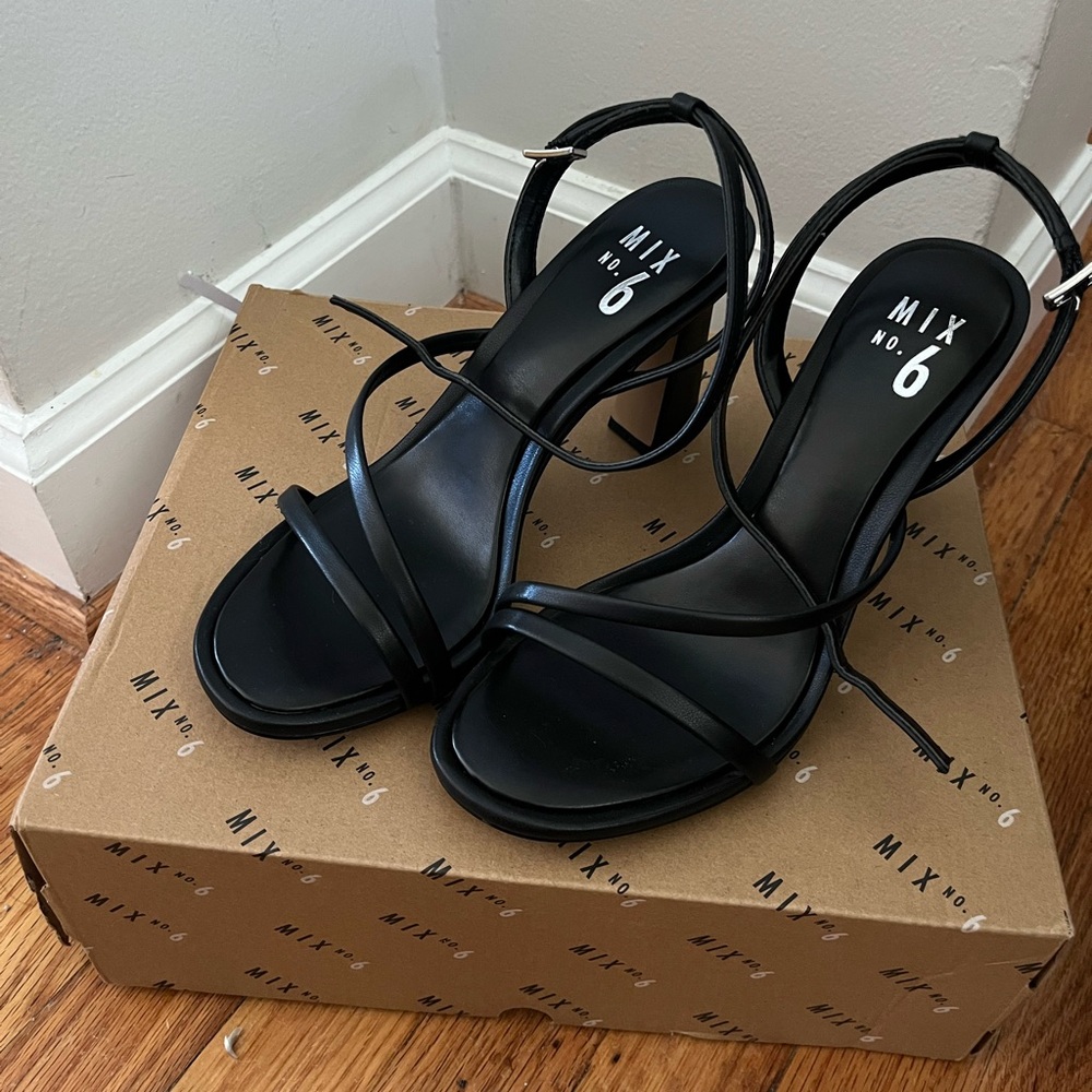 Mix. 06 Strappy Black Heel